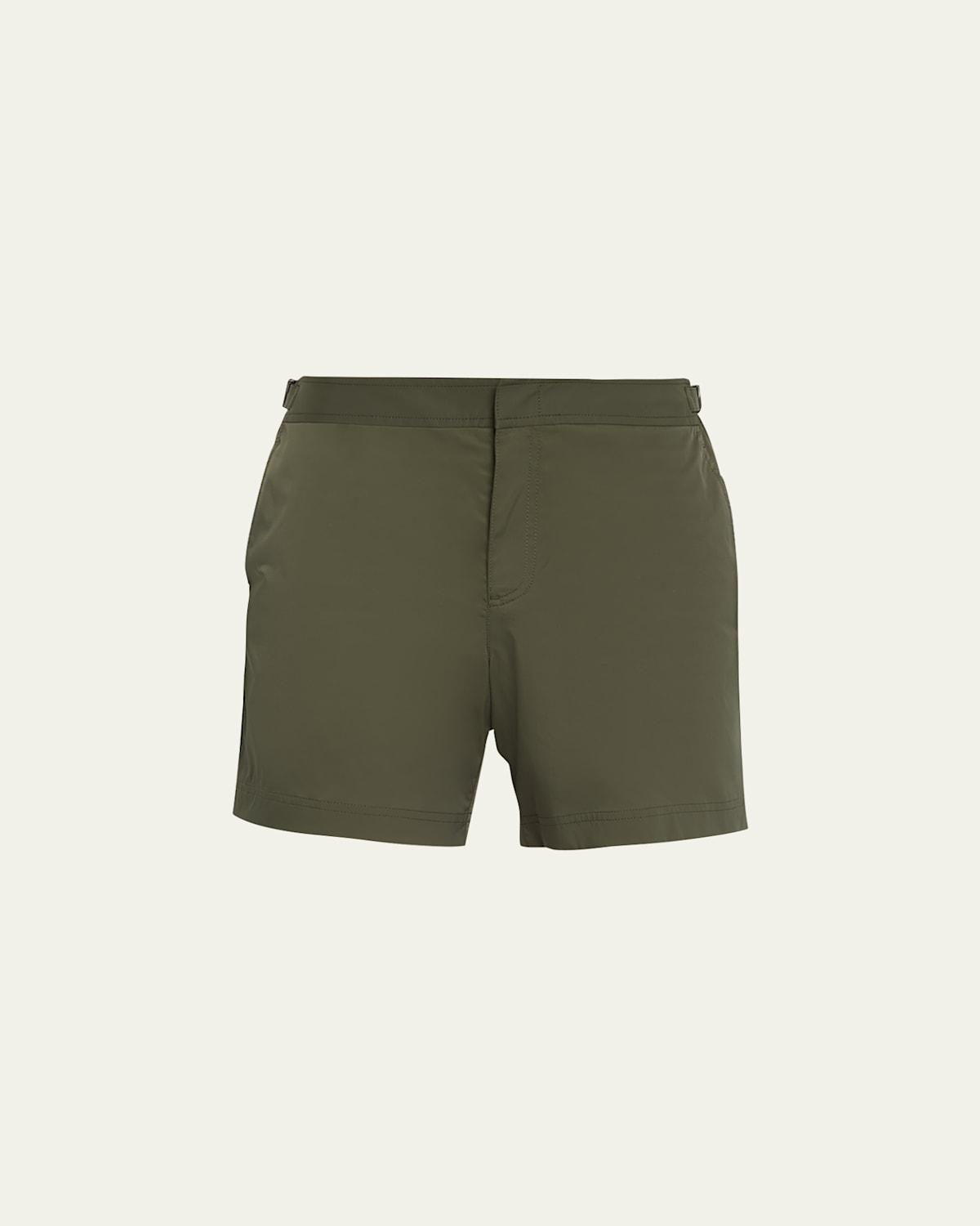 Mens Bulldog Piped Nylon Swim Shorts Product Image