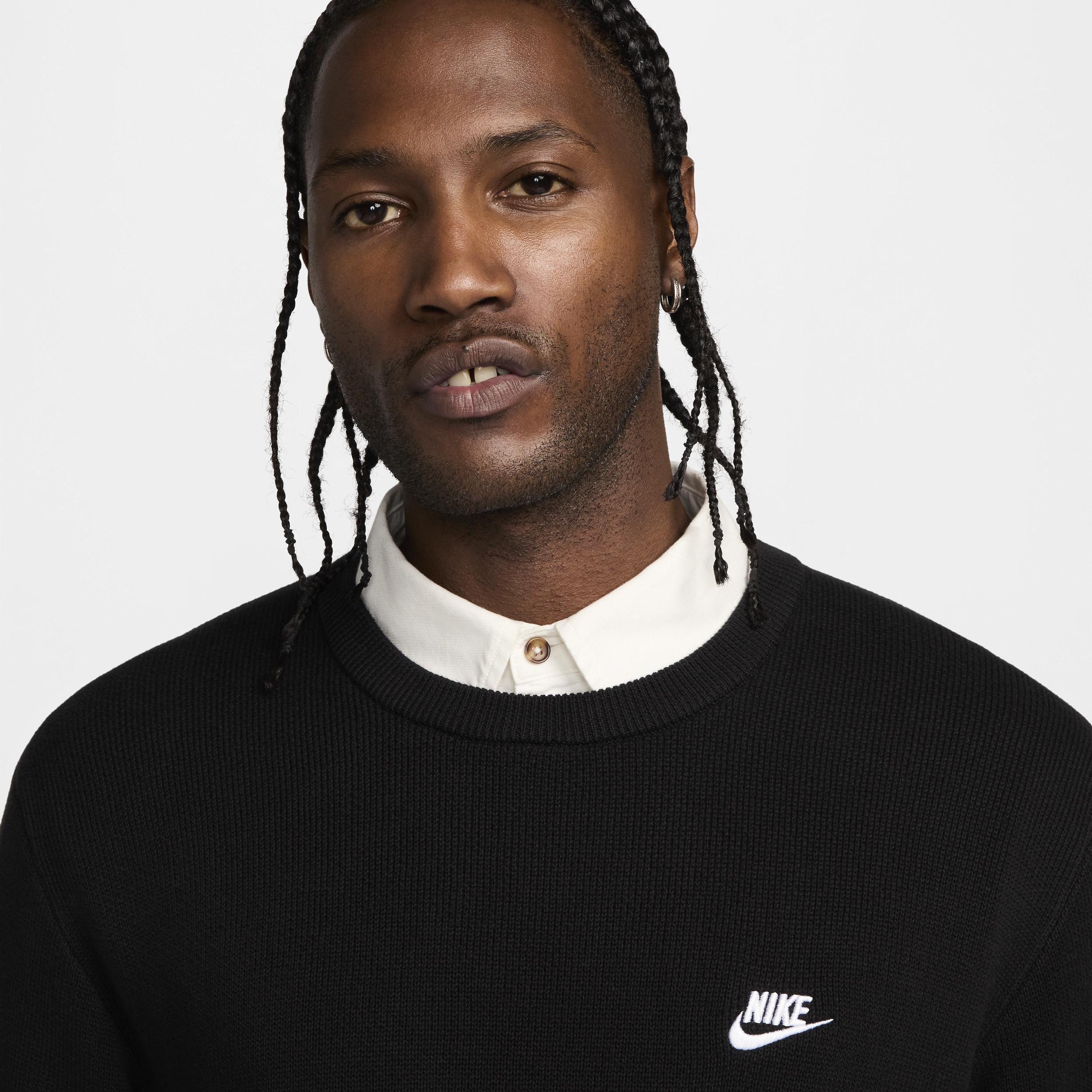 Nike Men's Club Crew-Neck Sweater Product Image