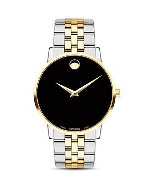 MovadoMuseum Classic Black Dial Link Two Tone Bracelet Watch - Two Product Image