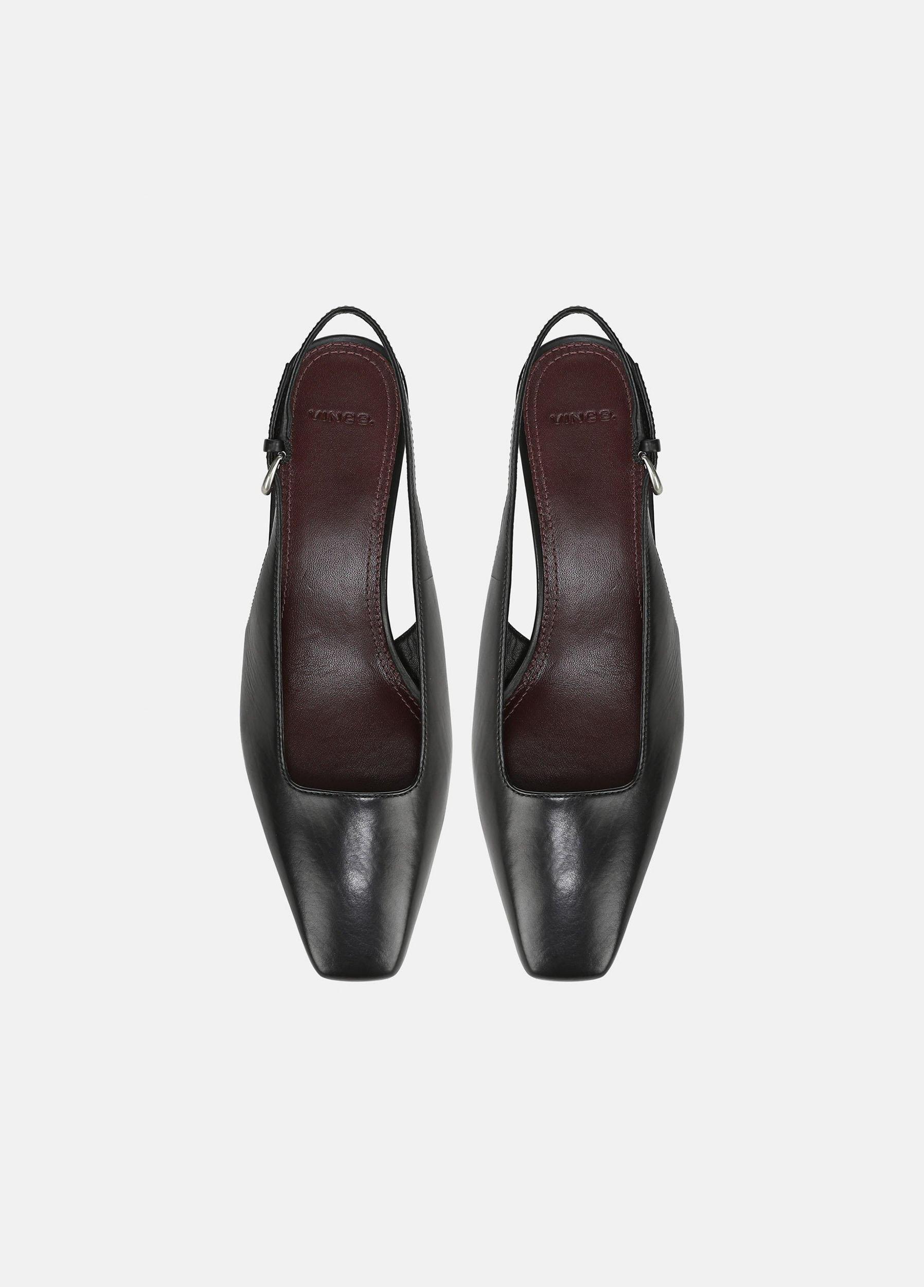 Ines Leather Slingback Flat Product Image