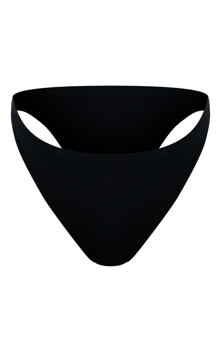 Black Seamless Smoothing Thong Product Image