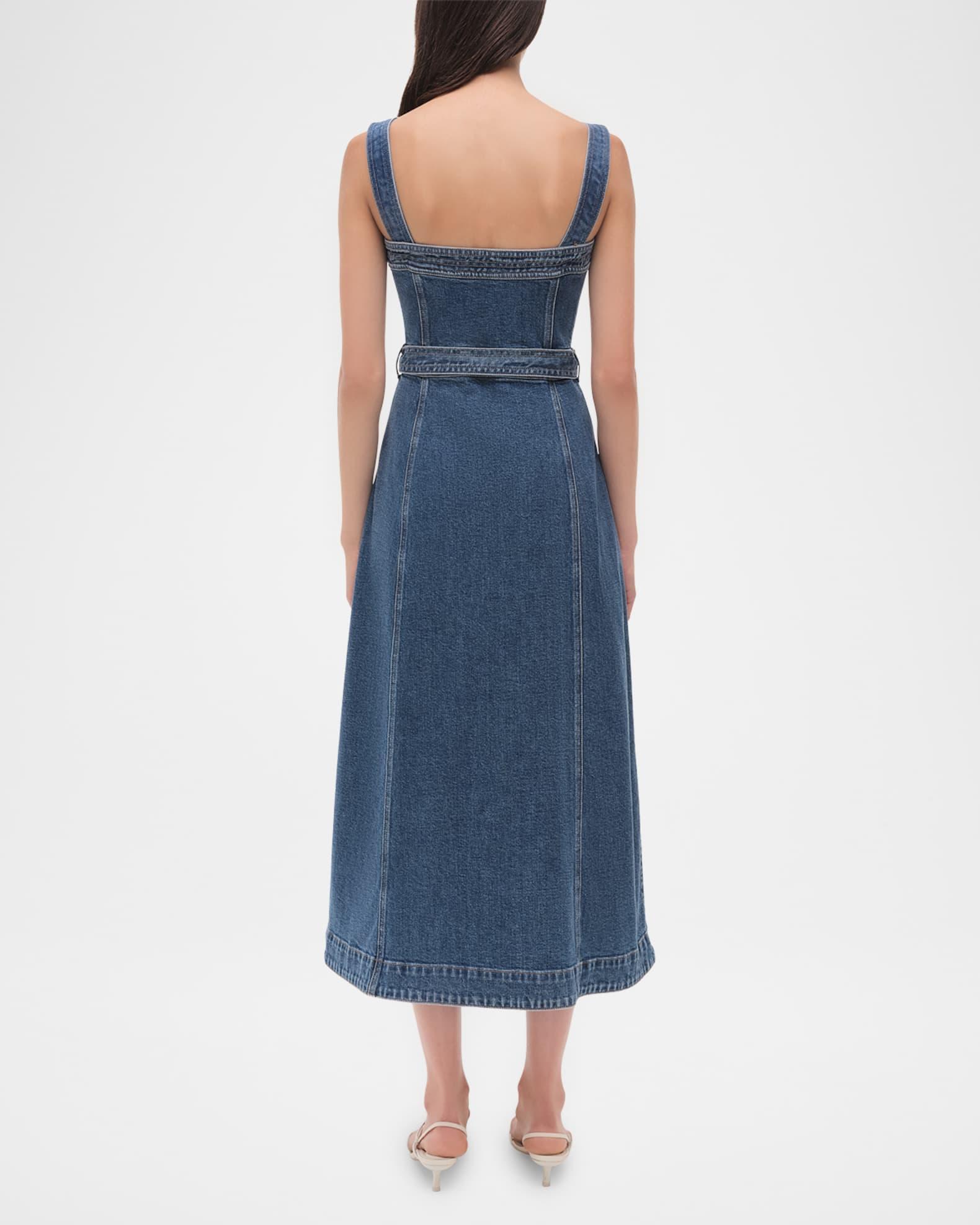 Alba Denim Midi Dress Product Image