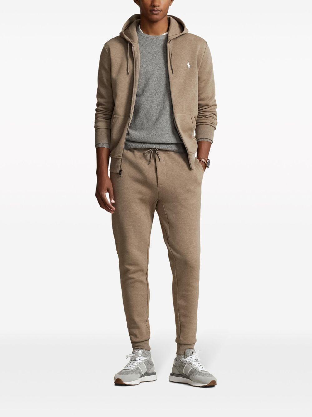 Polo Pony Skinny Track Pants In Neutrals Product Image