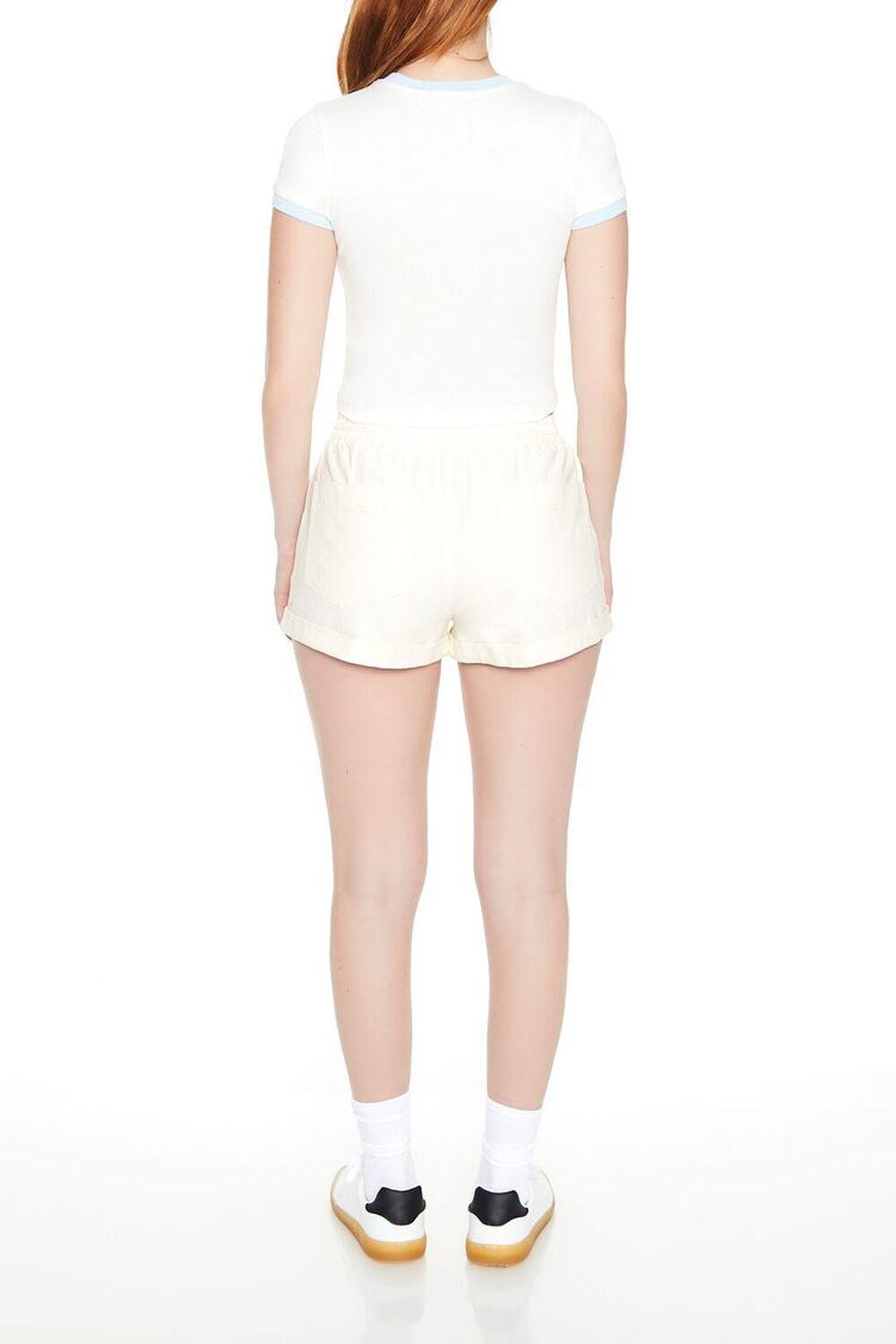 Cuffed Twill Pull-On Shorts | Forever 21 Product Image