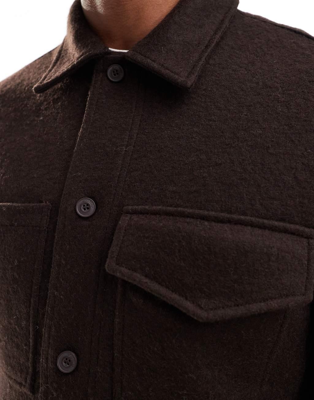 Scalpers room jacket in brown   Product Image