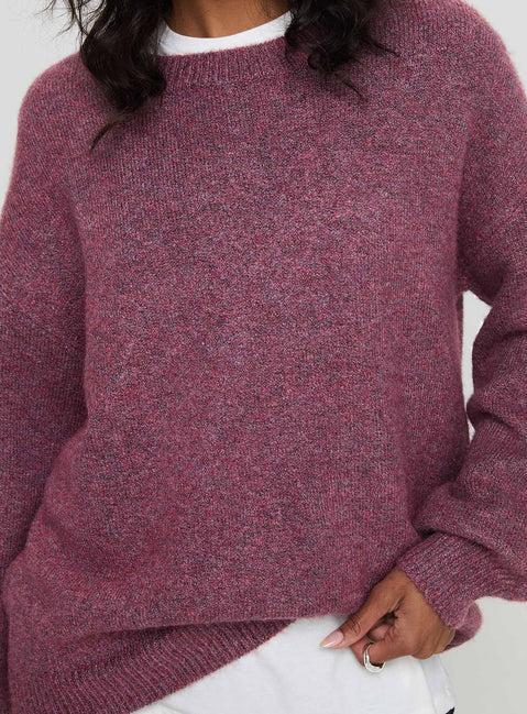 Ryanna Sweater Burgundy Product Image