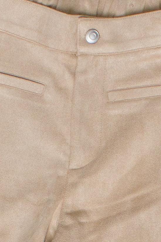 Suede Flare Pants Product Image