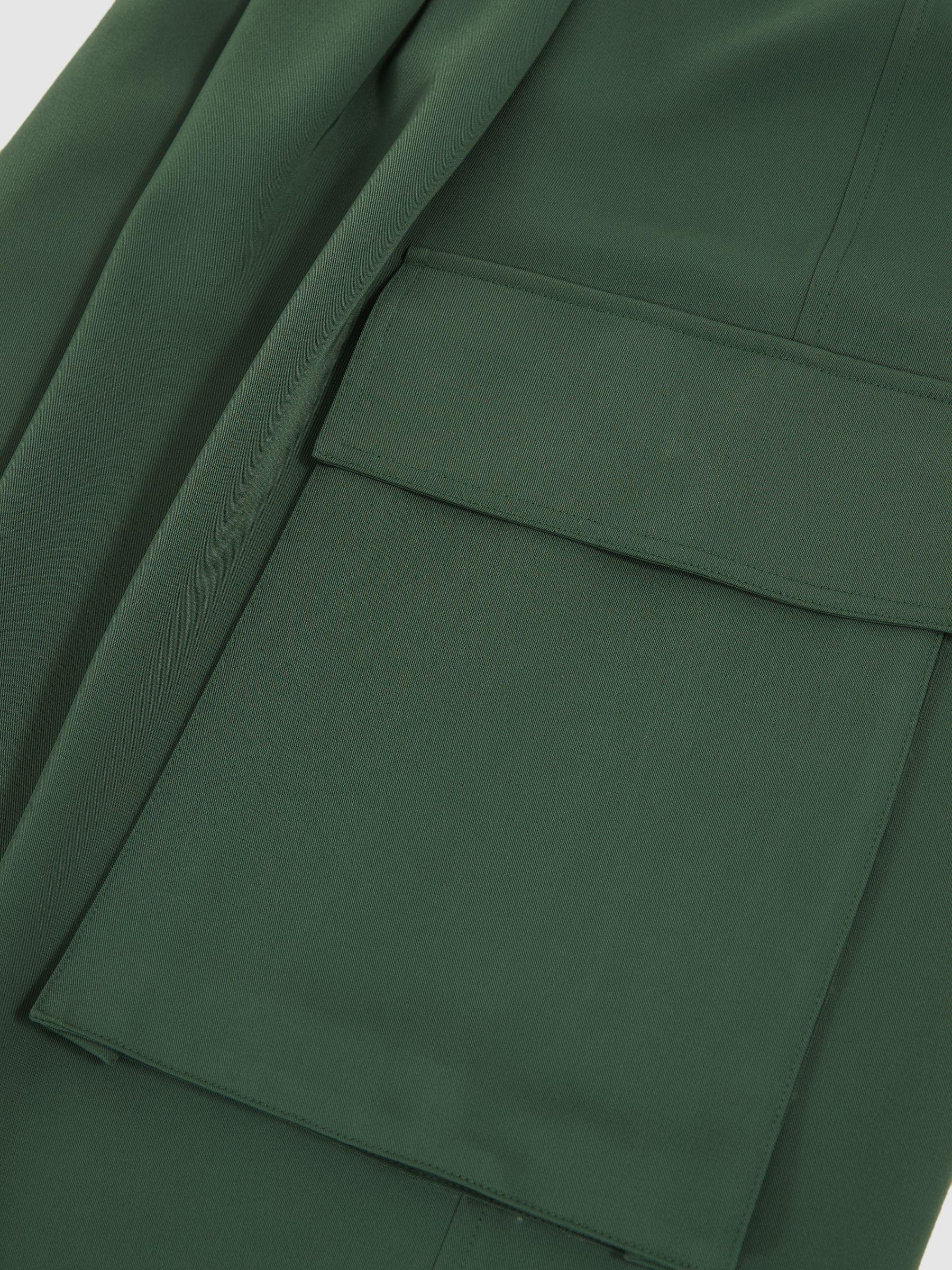 Sheer-Overlay High-Low Shorts in Mink Neutral Product Image