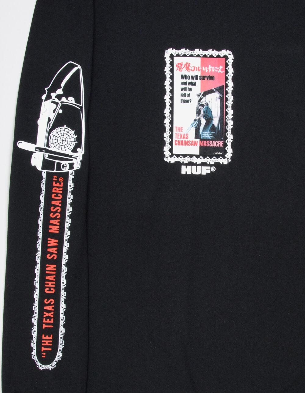 HUF x The Texas Chainsaw Massacre Dual Chain Mens Long Sleeve Tee - BLACK Product Image
