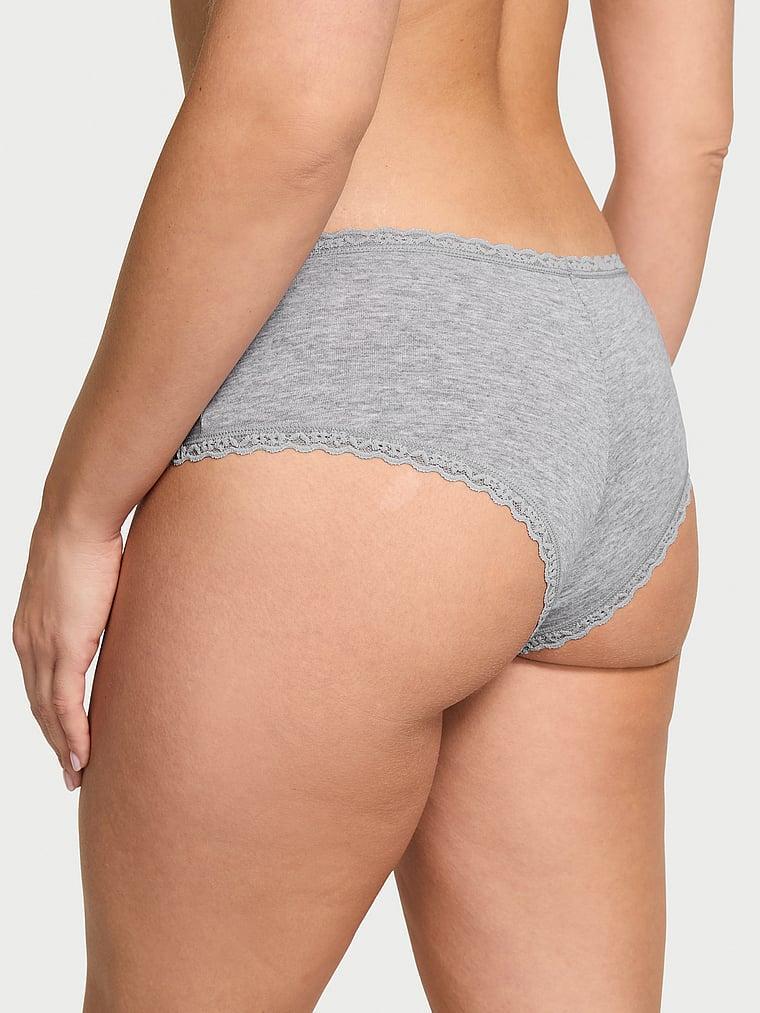 Cotton Lace-Waist Cheeky Panty Product Image