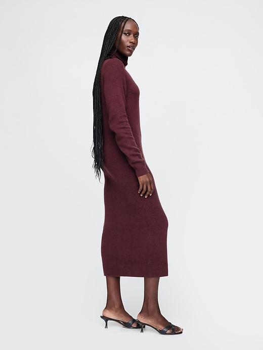 CashSoft Turtleneck Maxi Sweater Dress Product Image