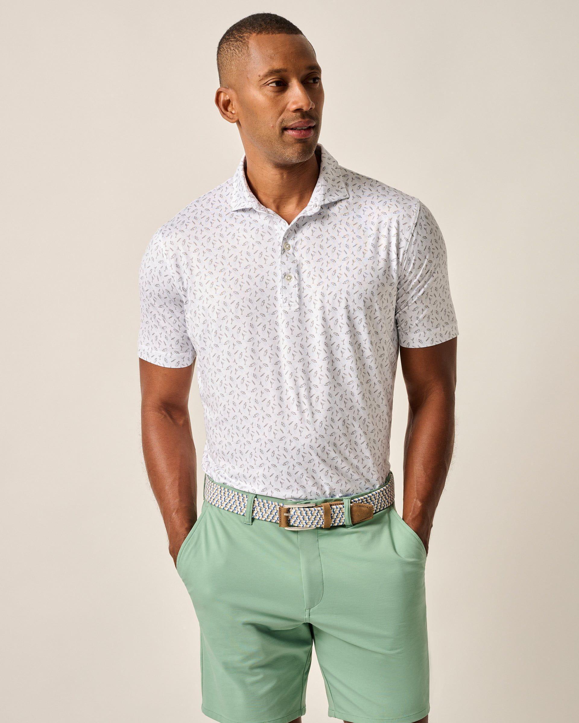 johnnie-O Featherweight Performance Polo - Tini Print Product Image