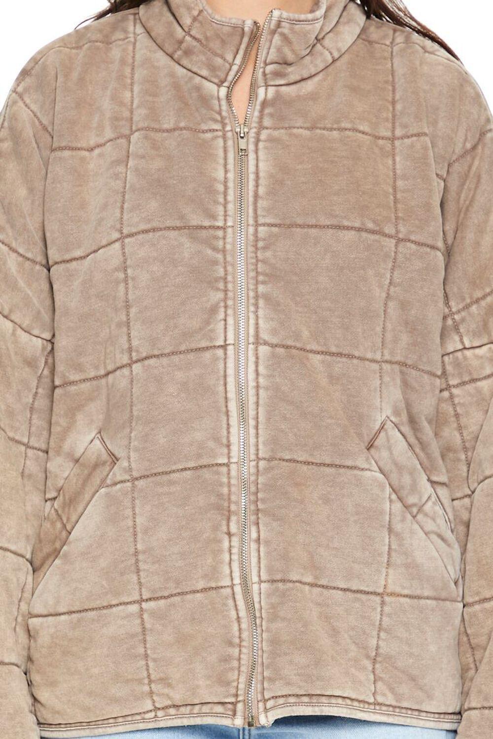 Quilted Zip-Up Jacket | Forever 21 Product Image