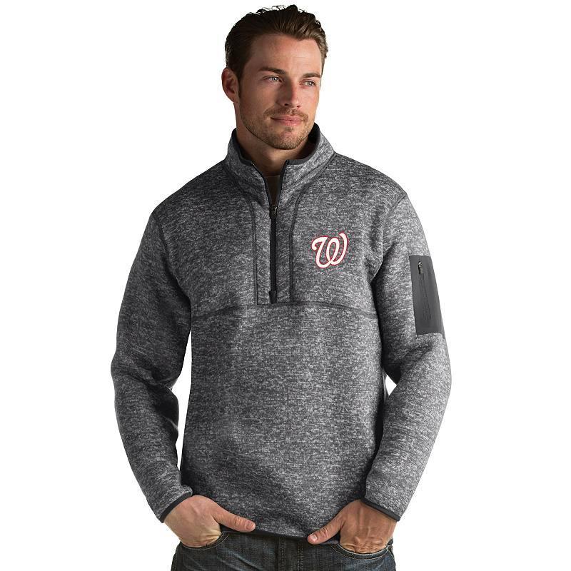 Men's Antigua New York Yankees Fortune Pullover, Size: 3XL, Grey Product Image