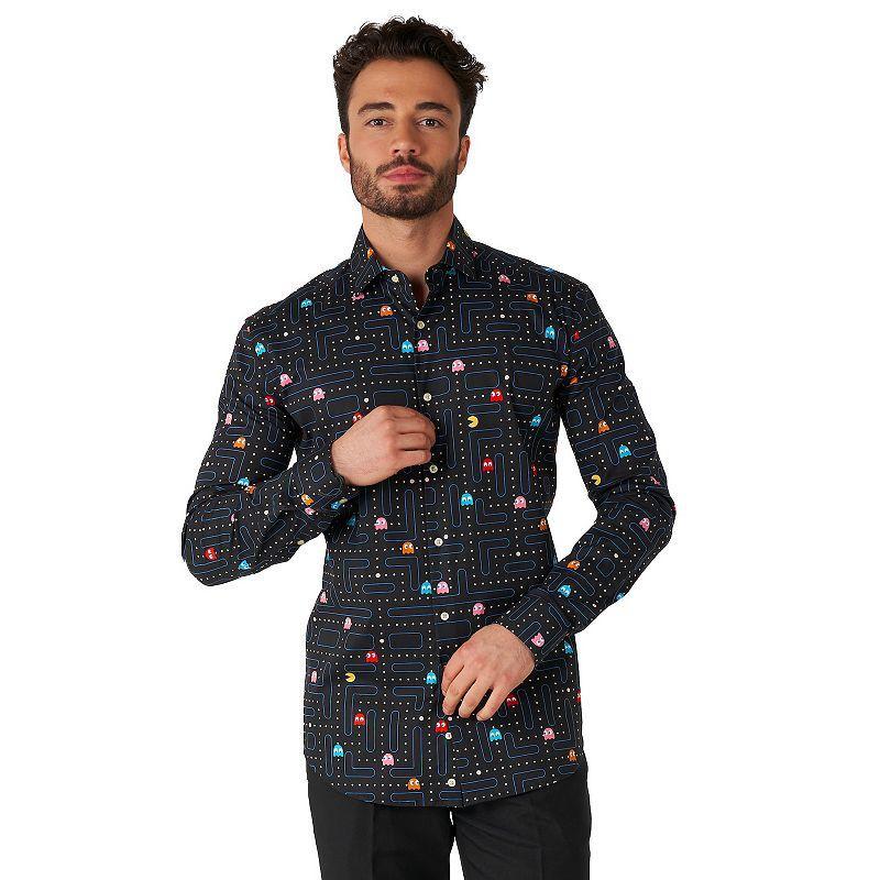 Men's OppoSuits Character Button-Down Shirt, Size: 3XL, Pac Man Product Image