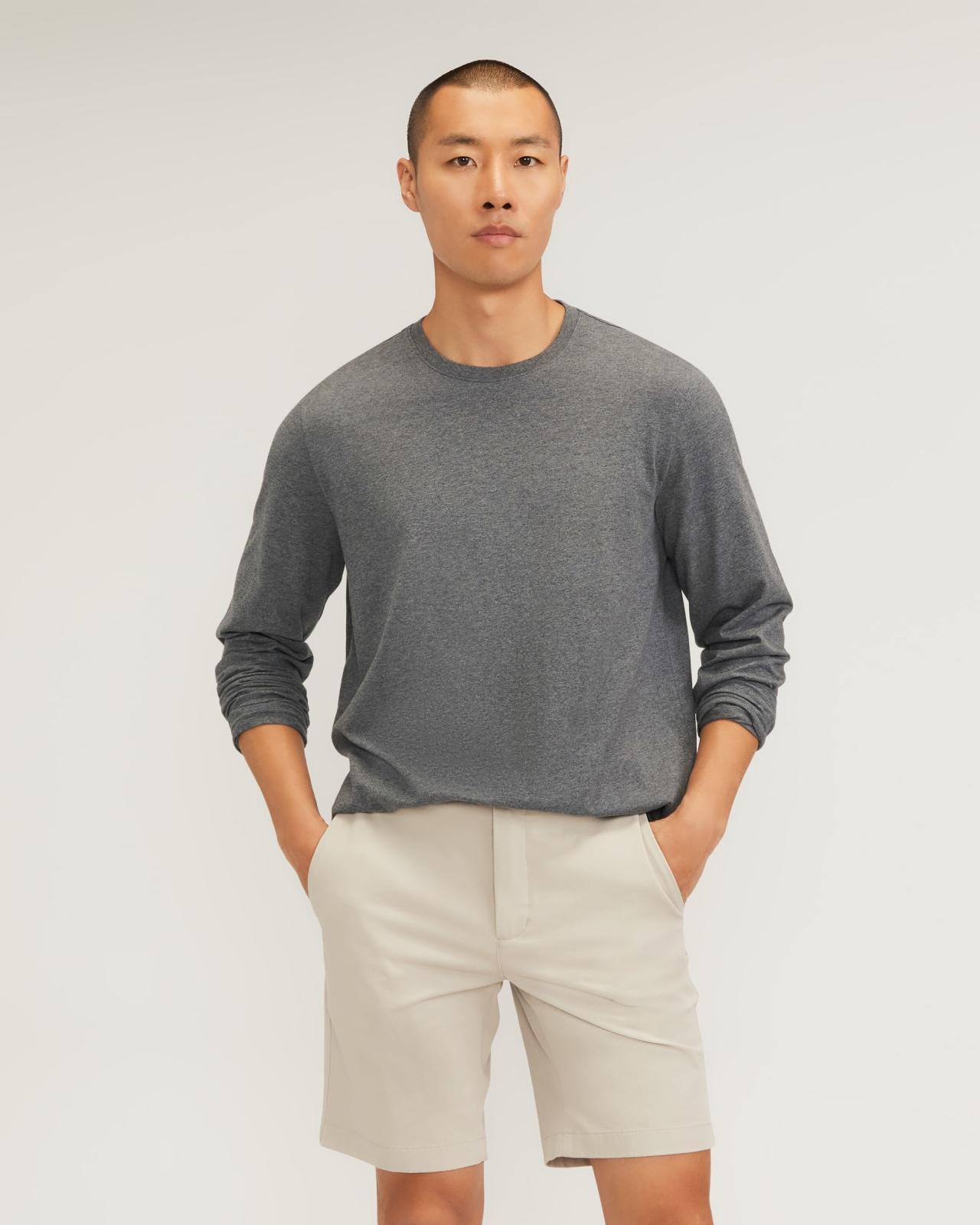 Mens Essential Organic Long-Sleeve T-Shirt by Everlane Product Image