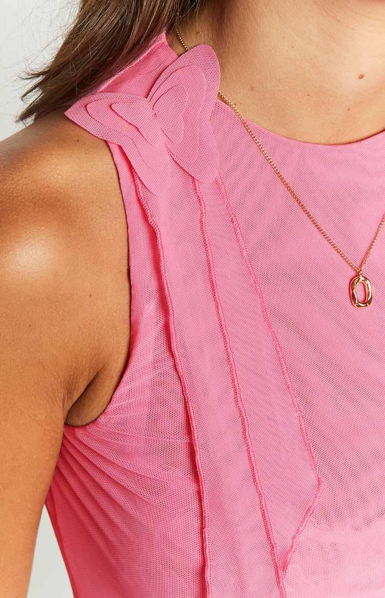 Hue Pink Butterfly Crop Top Product Image