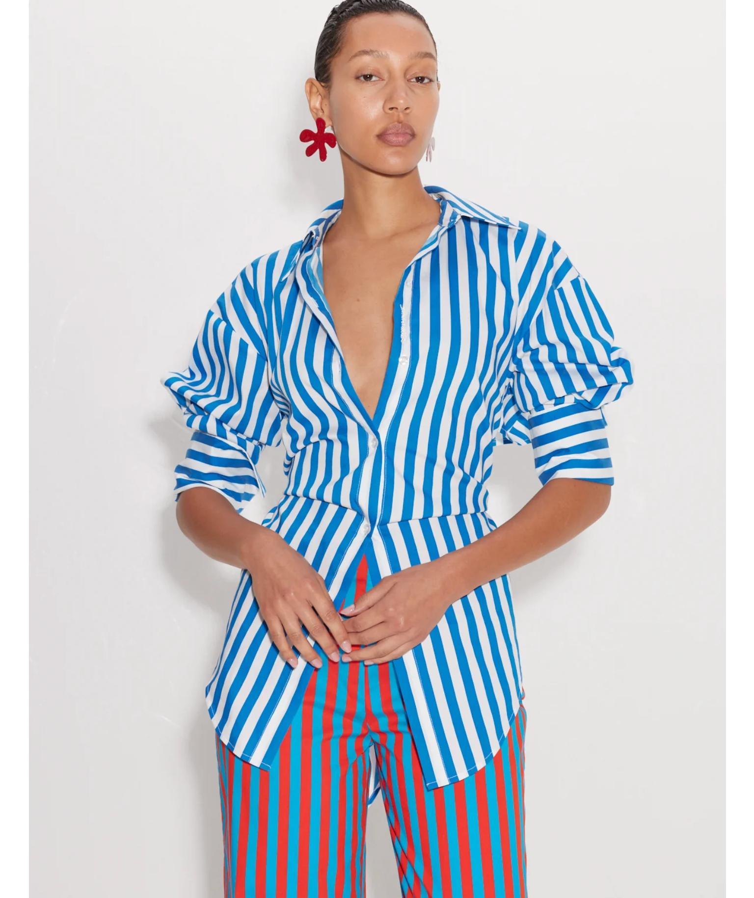 Loch Striped Poplin Button Up Product Image