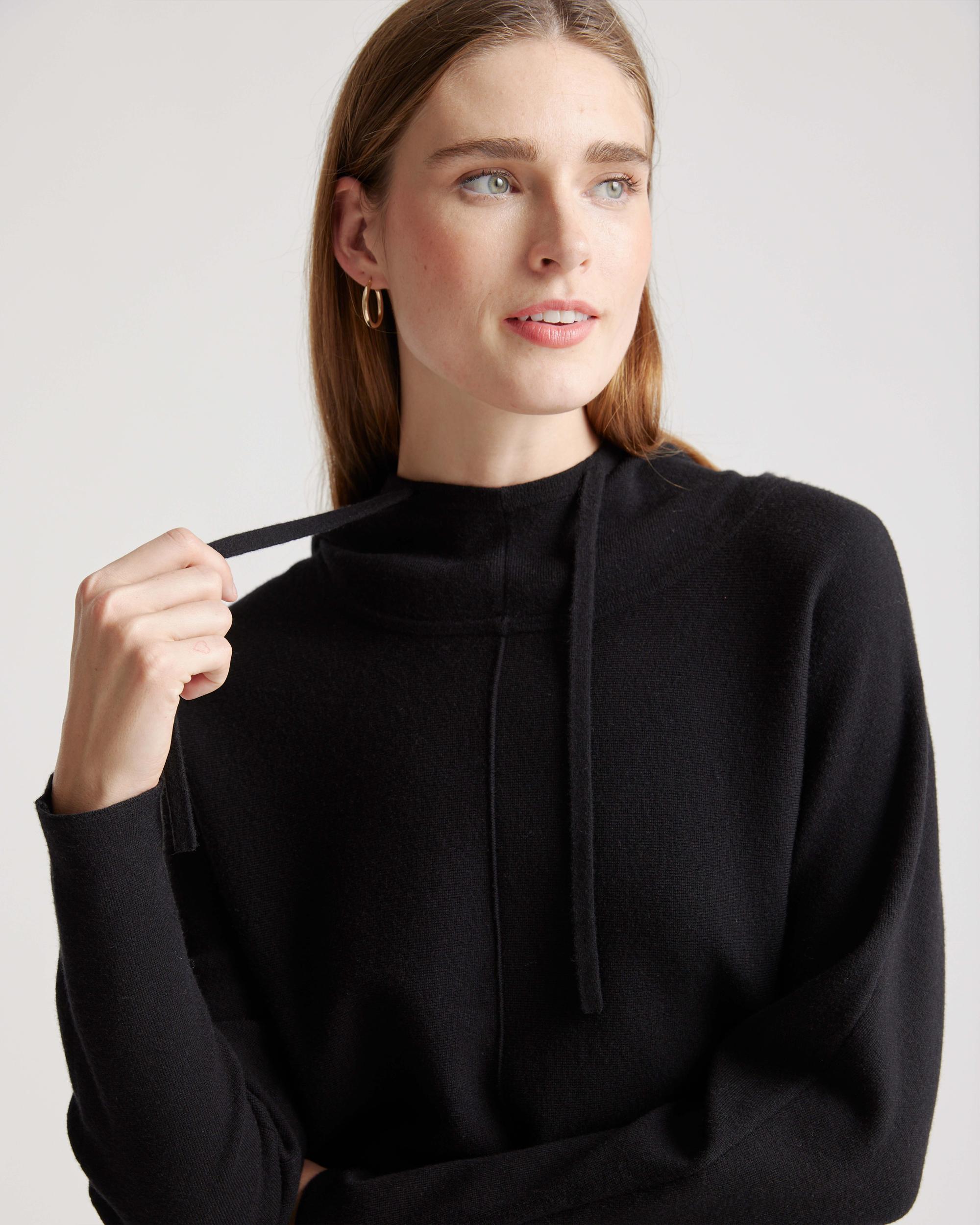 Quince | Women's Eco-Knit Milano Stitch Pullover Hoodie Viscose Product Image