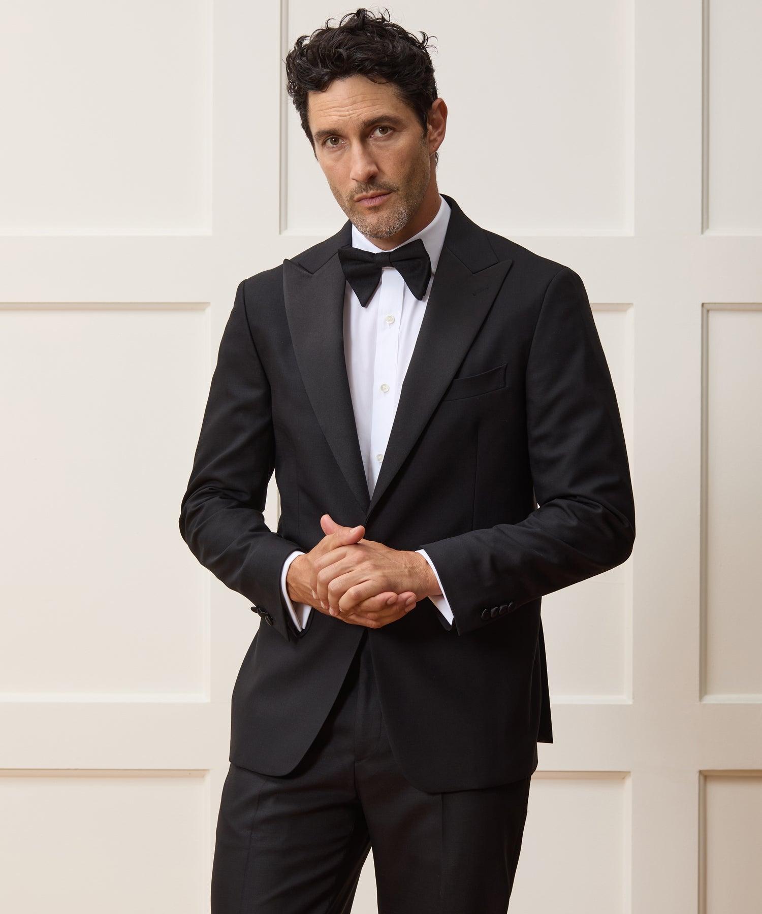Italian Wool Peak Lapel Tuxedo Jacket Product Image