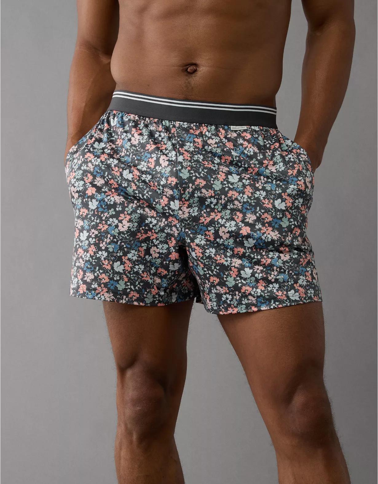 AEO Men's Palm Trees Ultra Soft Pocket Boxer Short Product Image