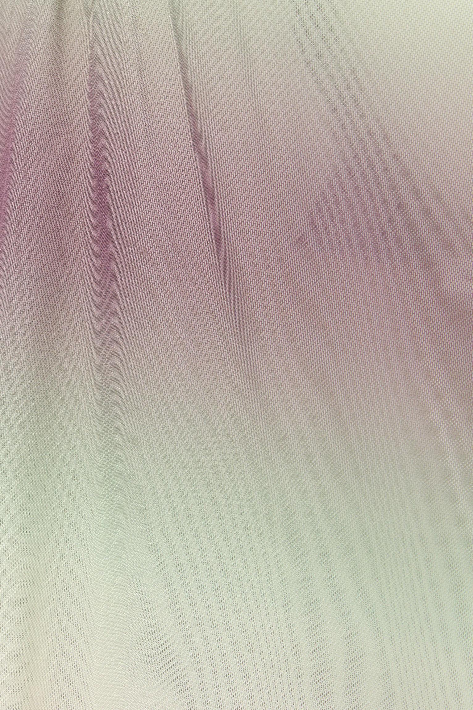 Asymmetric tulle top with a knotted strap Product Image