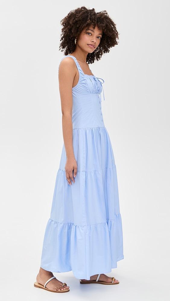 Moon River Sleeveless Corset Top Maxi Dress | Shopbop Product Image