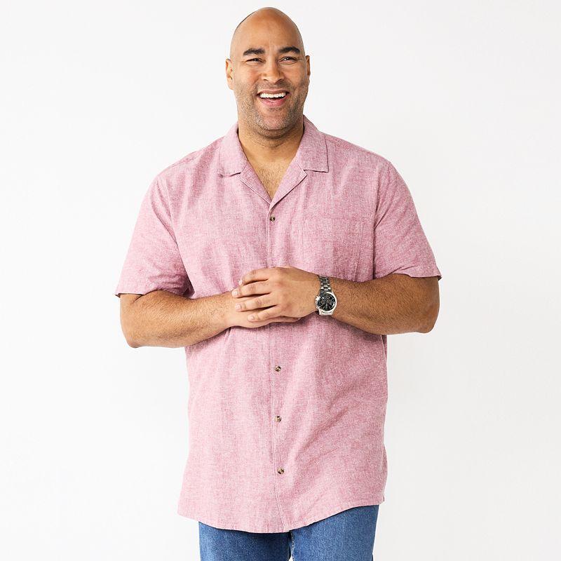 Big & Tall Sonoma Goods For Life Camp Shirt, Mens Product Image