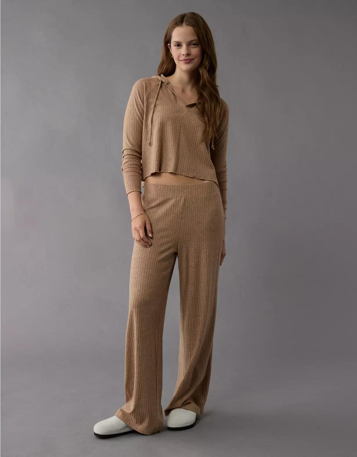 AE High-Waisted Knit Lounge Pant Product Image