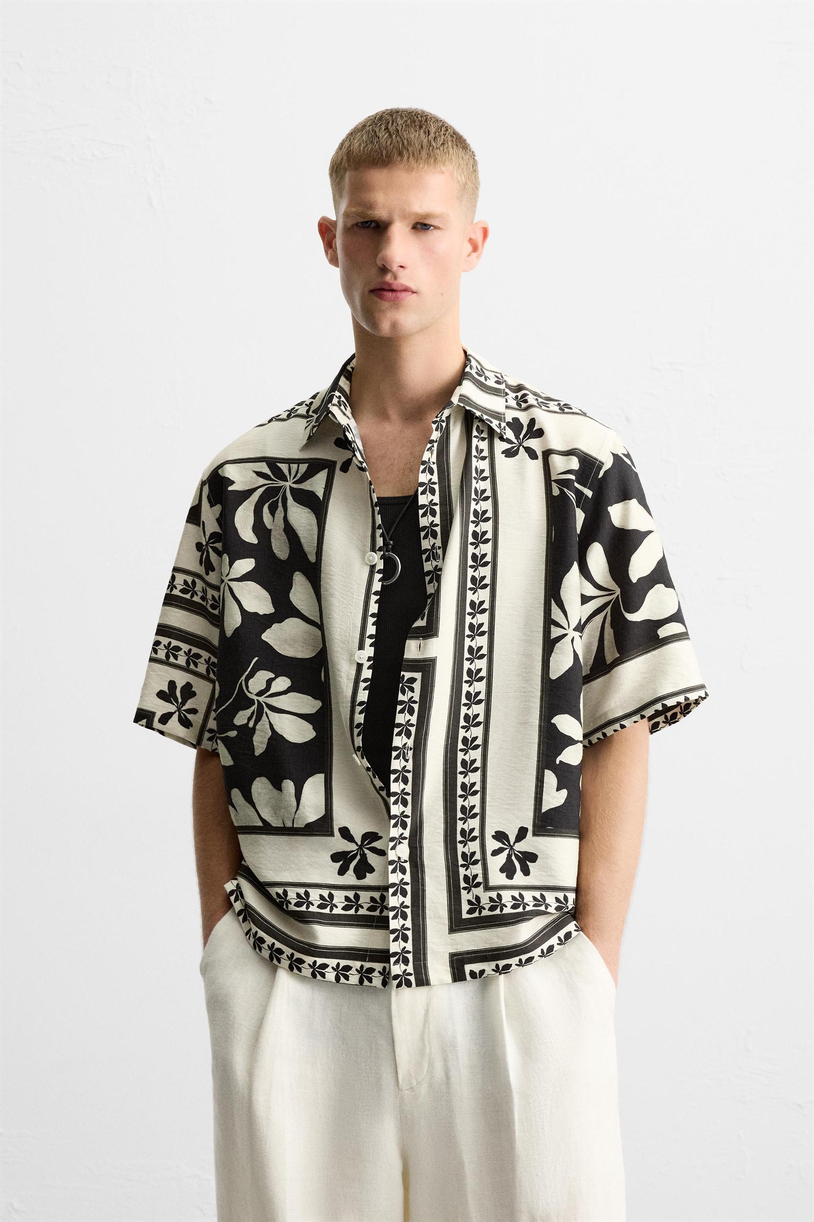 COMBINATION PRINT SHIRT Product Image