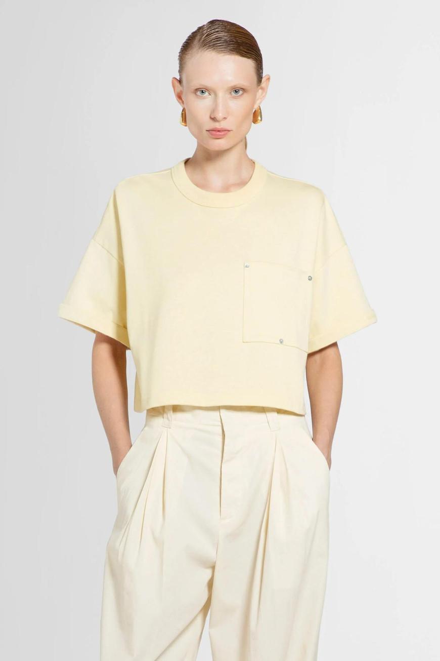 BOTTEGA VENETA Chalk Cotton T-shirt Product Image