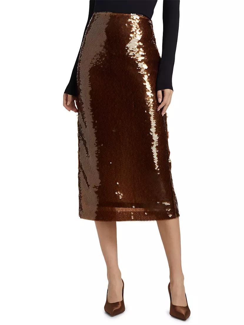 Womens Tarantella Sussex Sequined Midi-Skirt Product Image