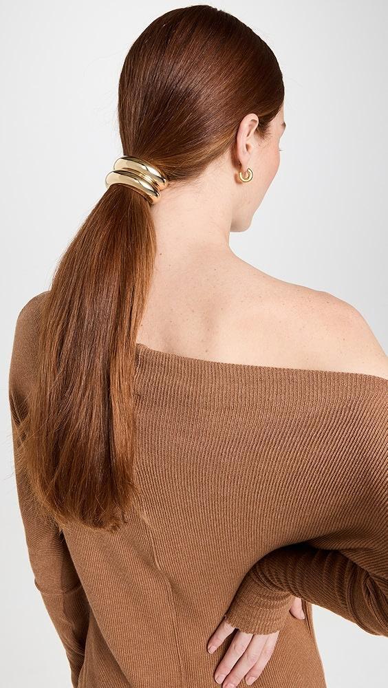 LELET NY Glossy Double Arch Ponytail Hair Tie | Shopbop Product Image