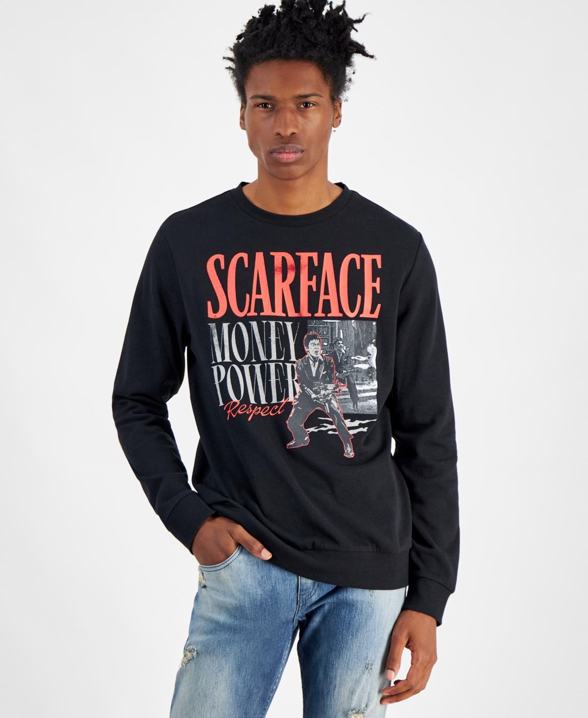 Hybrid Mens Scarface Miami Regular-Fit Printed Fleece Sweatshirt Product Image