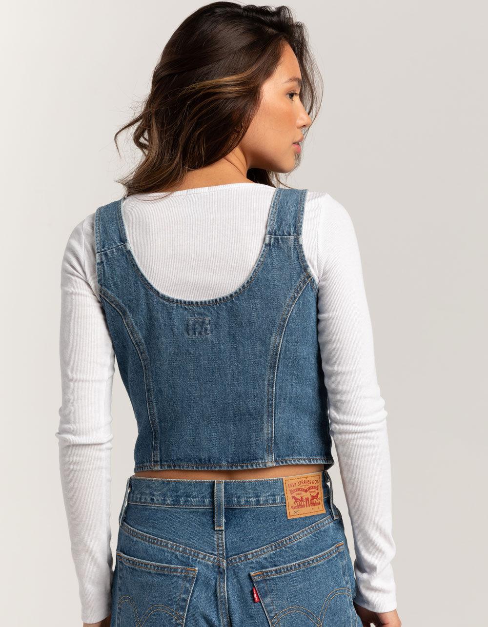 LEVI'S Charlie Womens Denim Crop Top Product Image