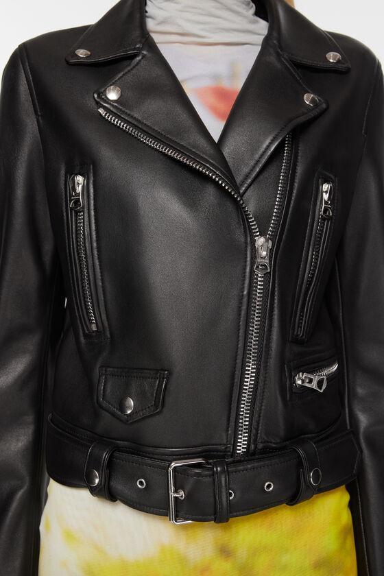 Leather biker jacket Product Image