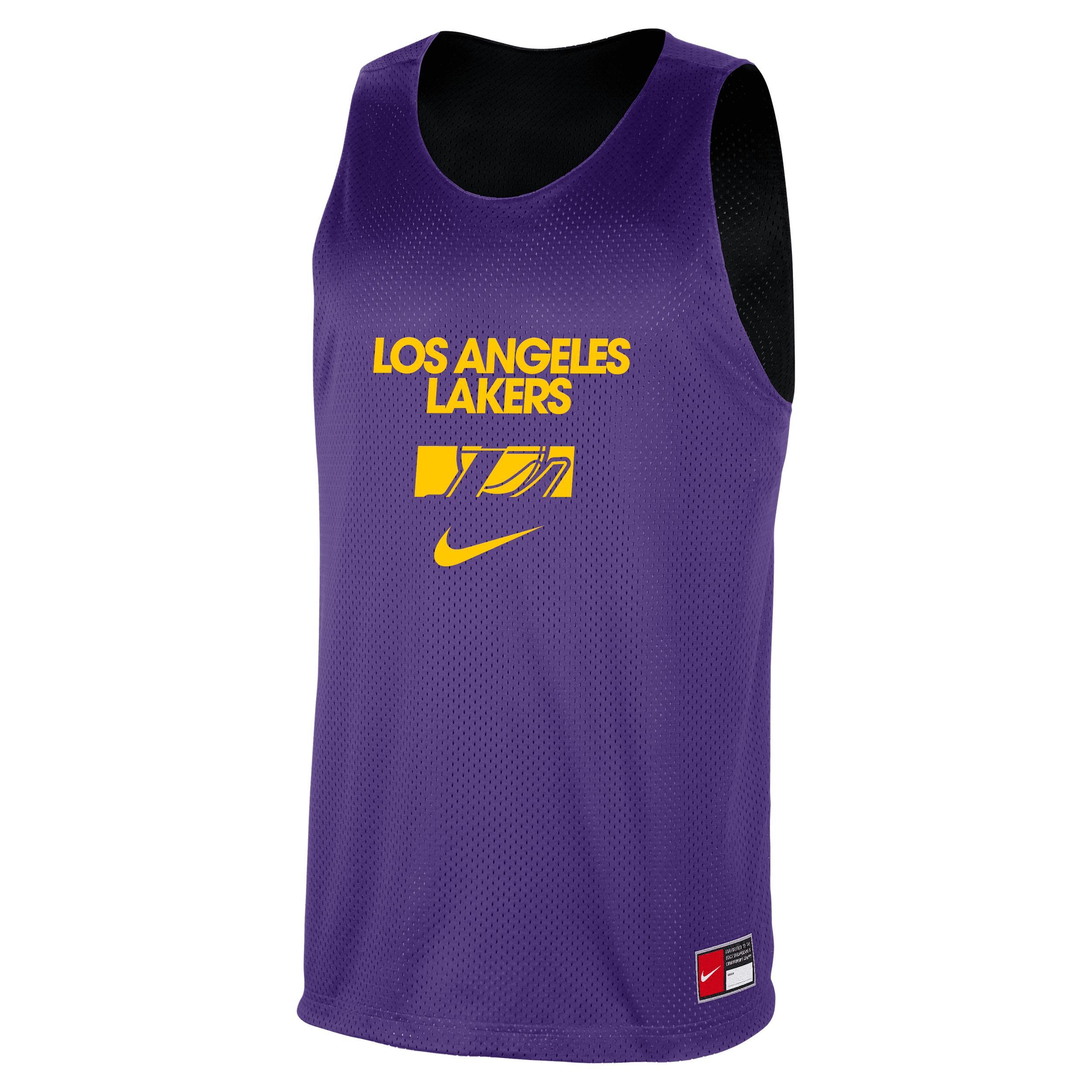 Los Angeles Lakers Courtside Nike Men's NBA Mesh Practice Jersey Product Image