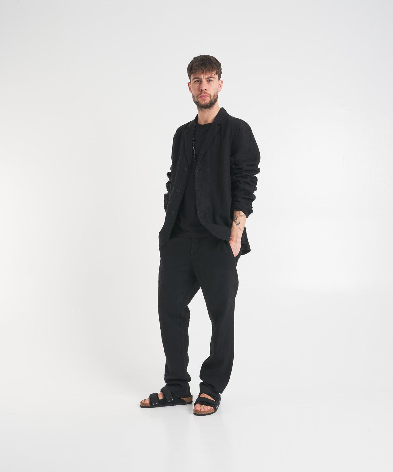 Wide leg linen trousers Product Image