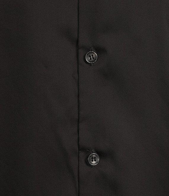 Murano Slim Fit Solid Sateen Long Sleeve Woven Shirt Product Image