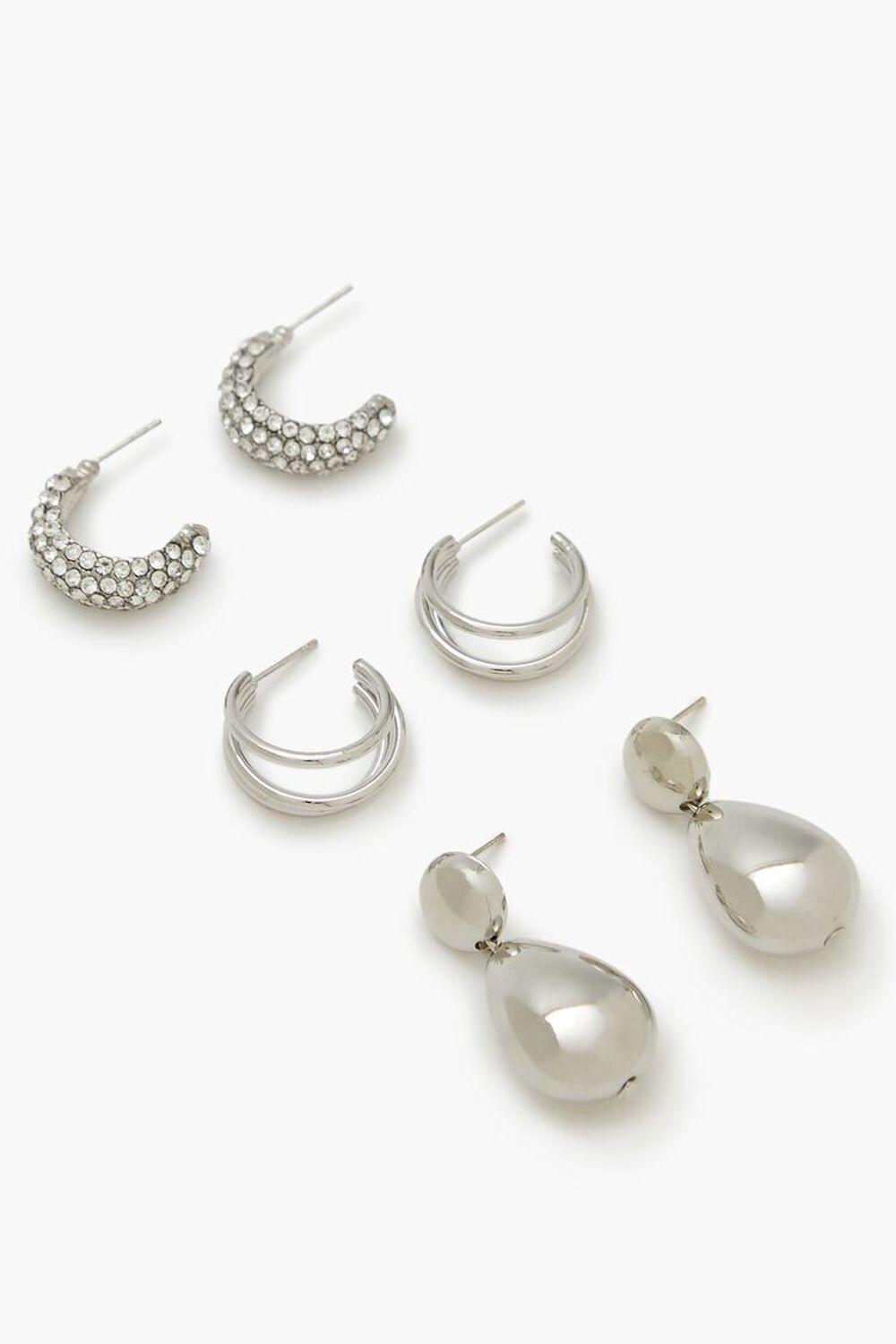 Hoop & Teardrop Drop Earring Set | Forever 21 Product Image