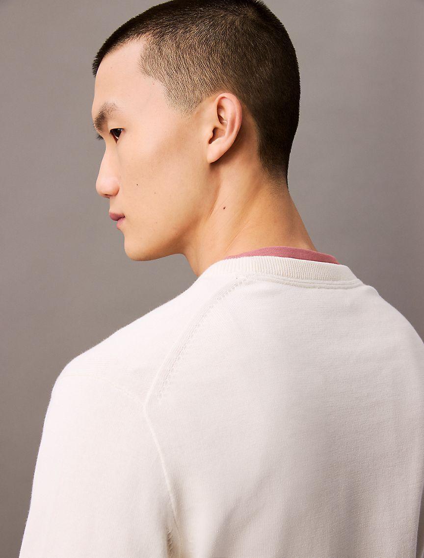 Smooth Cotton Monogram Logo Sweater Product Image