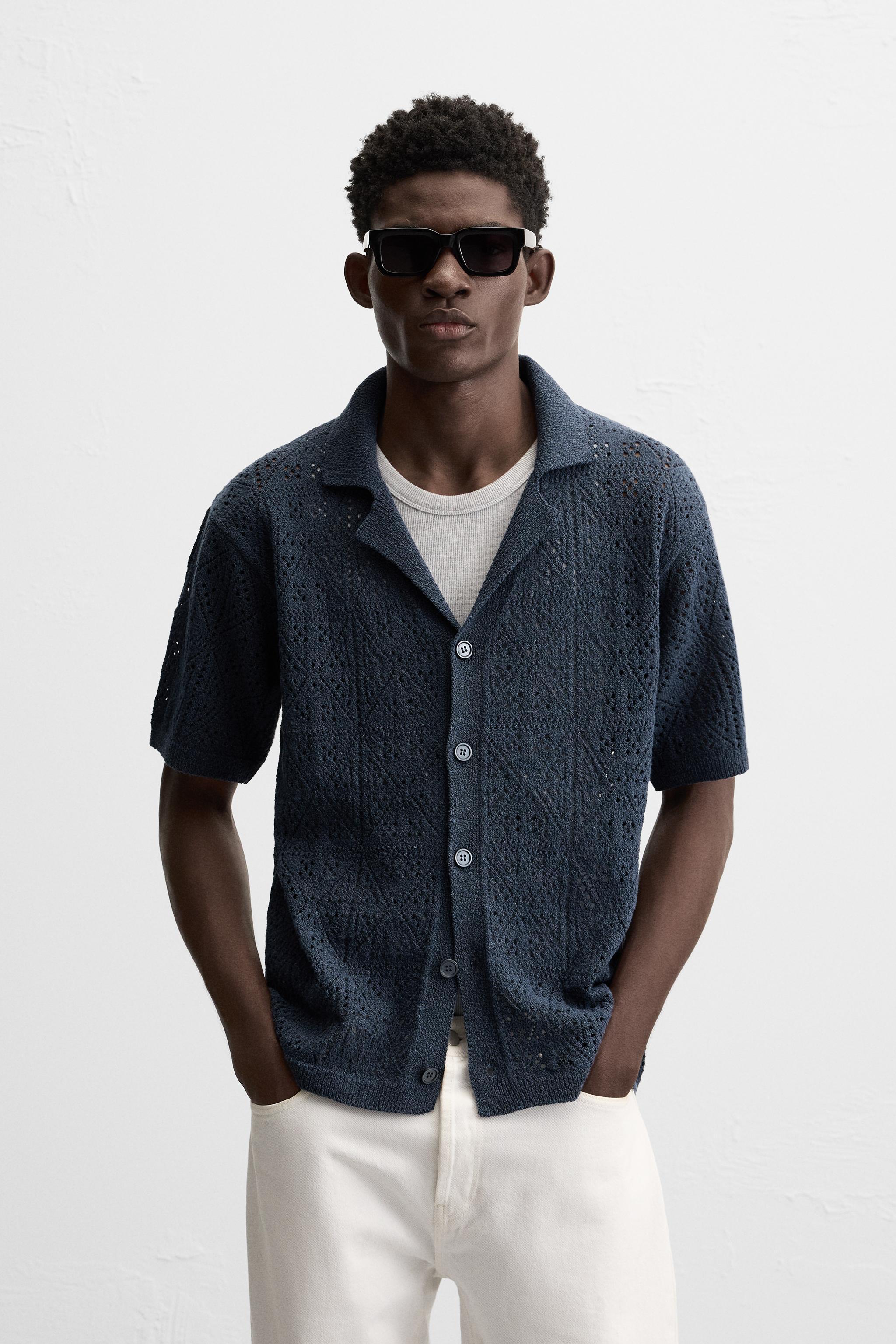 OPEN KNIT SHIRT Product Image