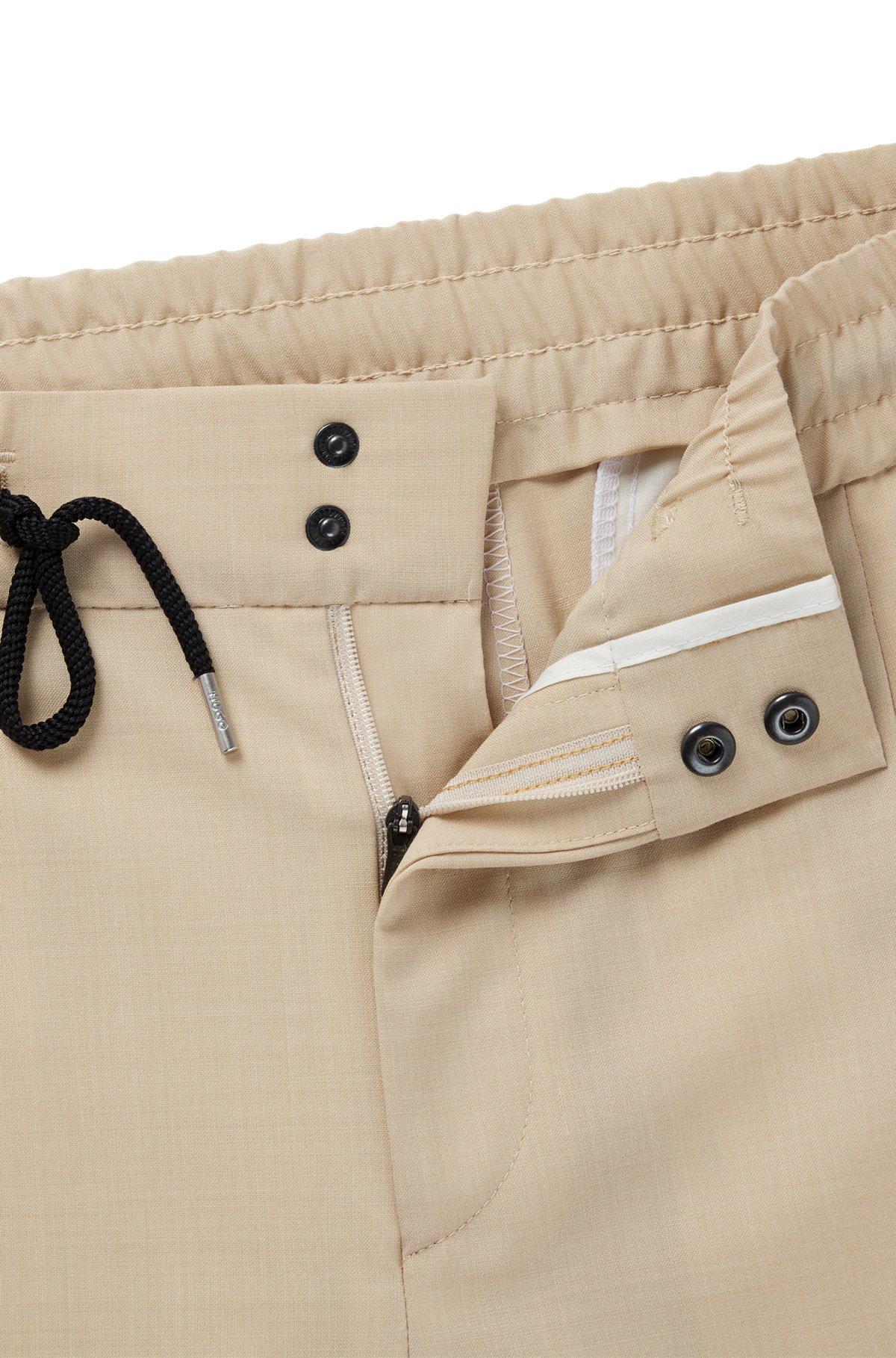 Slim-fit trousers in mohair-look dobby Product Image