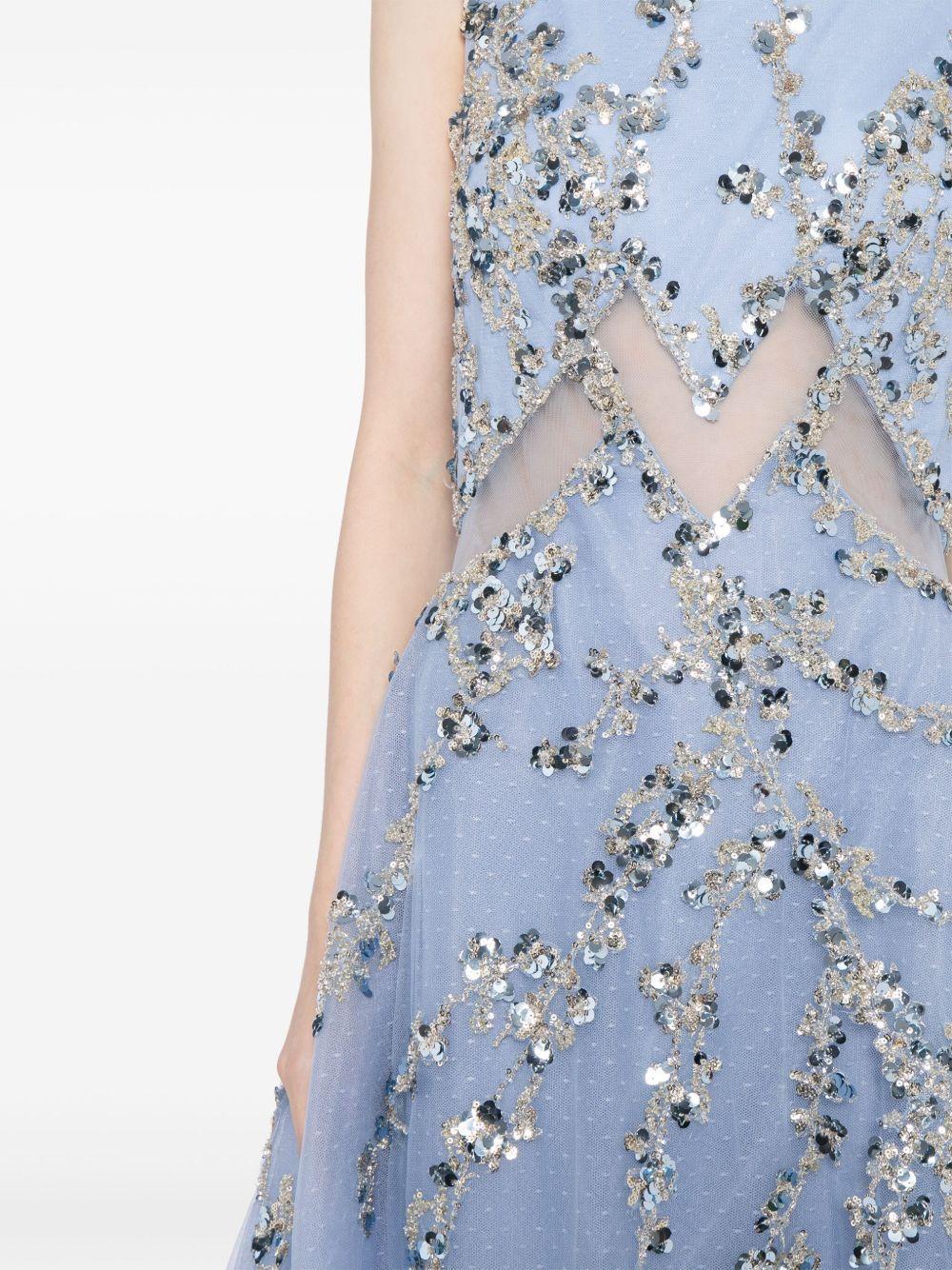 sequin-embellished tulle gown Product Image