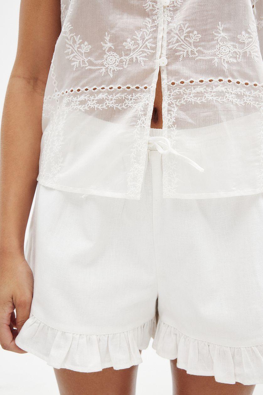 Womens Corset Linen Midi A-Line Dress - Universal Thread White S: Backless, Spaghetti Straps, Side Pocket Product Image