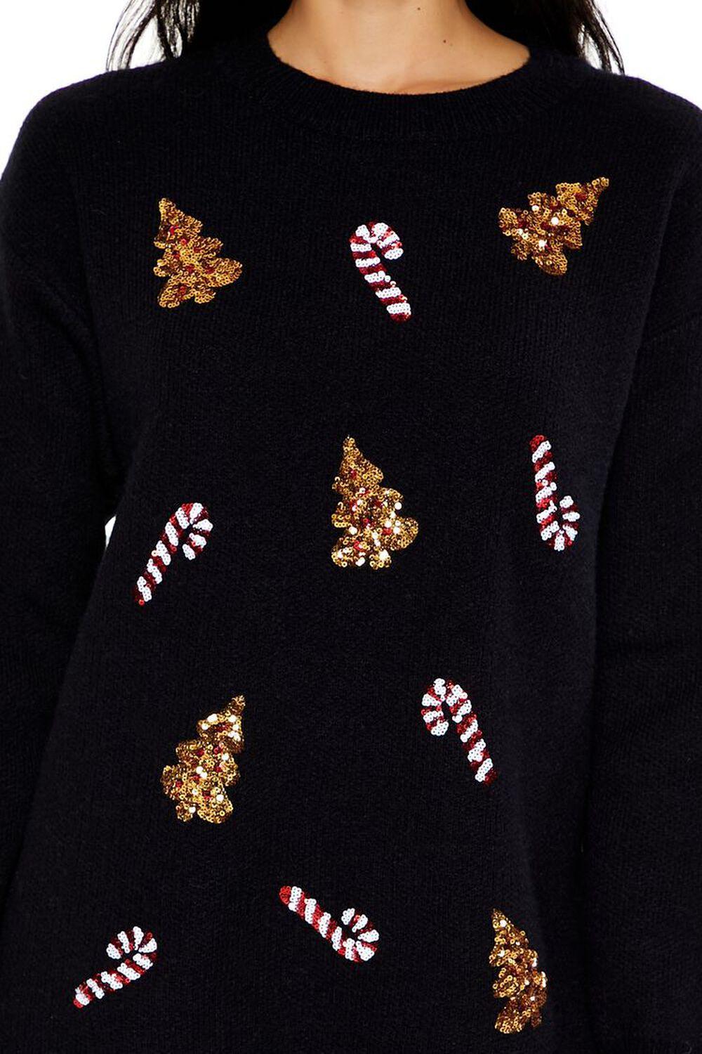 Sequin Christmas Mini Sweater Dress | Forever 21 Product Image