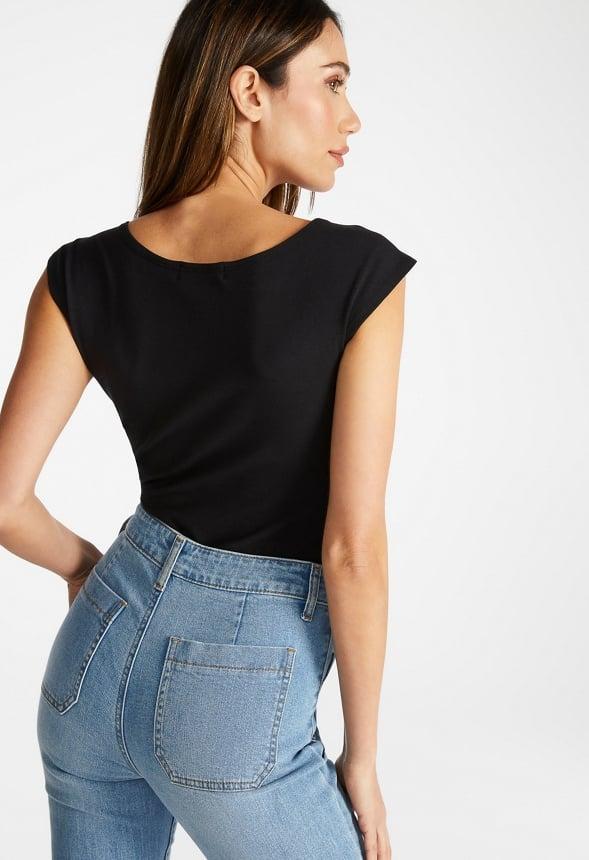 Square Neck Tank Bodysuit Product Image