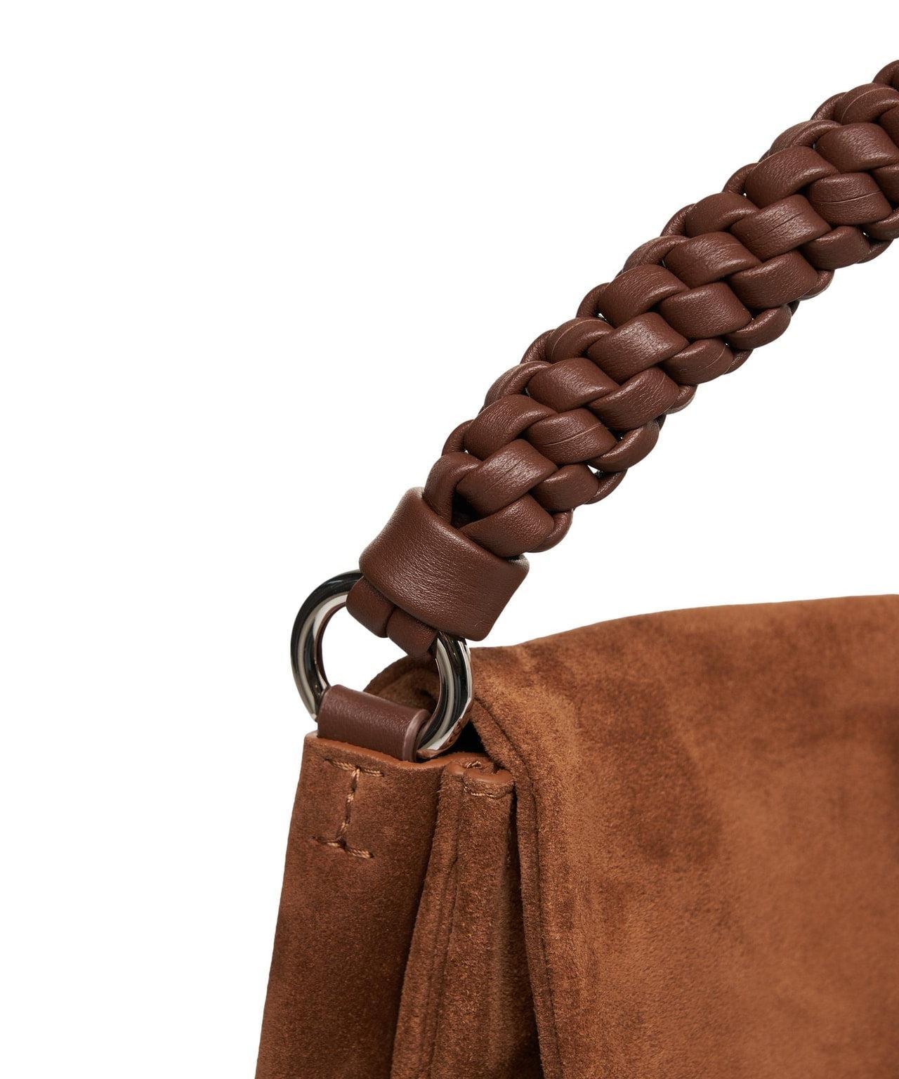 Shoulder bag in suede leather Product Image