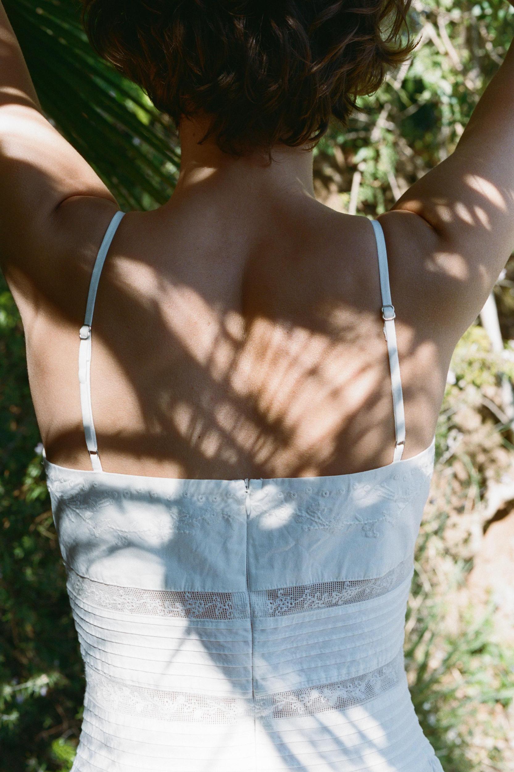 EMBROIDERED POPLIN DRESS Product Image