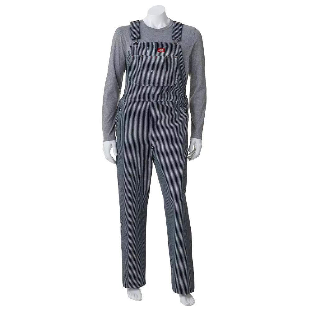 Men's Dickies Striped Bib Overalls,  Product Image
